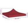 Burgundy Party Tent Roof 2x2 m | Weather Resistant Canopy