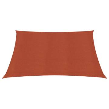 Terracotta Sunshade Sail 2x2.5m - UV & Mould Resistant