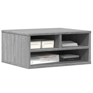 Printer Stand Grey Sonoma 49x40 cm | Durable Engineered Wood