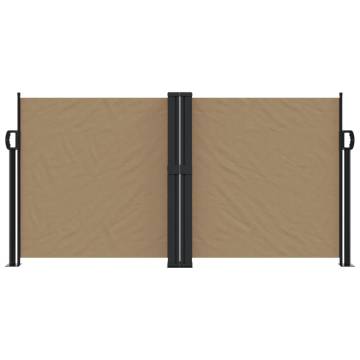 Retractable Side Awning Taupe 120x600 cm | HipoMarket