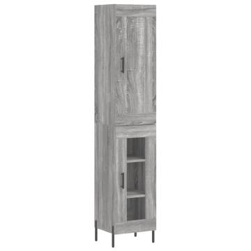 Highboard Grey Sonoma - Stylish Storage & Durable Design