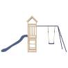 Outdoor Playset Solid Wood Pine | Fun for Kids in Garden