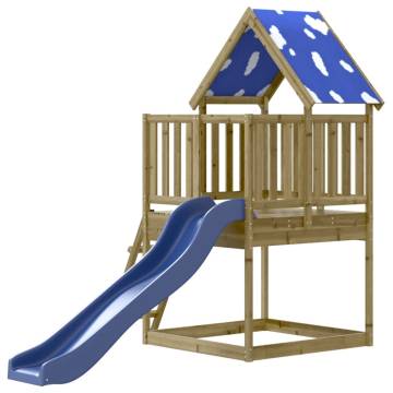 Outdoor Playset Impregnated Wood Pine - Fun for Kids