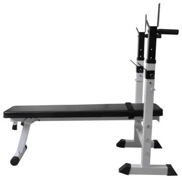 Adjustable Workout Bench & 60.5kg Weight Set - Home Gym