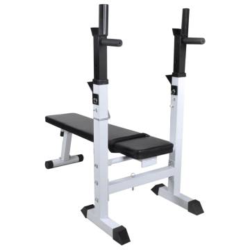 Adjustable Workout Bench & 60.5kg Weight Set - Home Gym