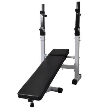 Adjustable Workout Bench & 60.5kg Weight Set - Home Gym