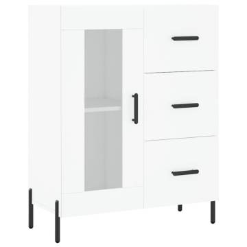 Stylish Highboard White 69.5x34x180 cm - Durable Storage Solution