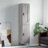 Highboard Grey Sonoma 34.5x34x180 cm Engineered Wood Colour grey sonoma Quantity in Package 1 Model 1 door 