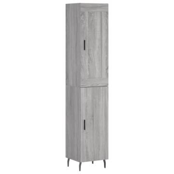 Highboard Grey Sonoma - Stylish Engineered Wood Storage