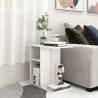 Stylish High Gloss White Side Table - 50x30x50 cm