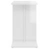 Stylish High Gloss White Side Table - 50x30x50 cm