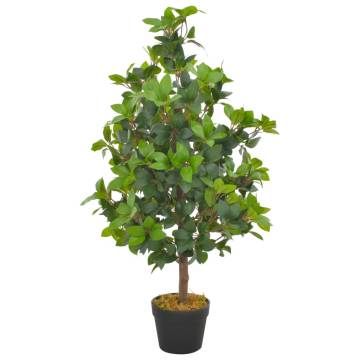 Artificial Laurel Tree with Pot - 90 cm Green Plant