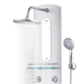 Stylish Silver Shower Panel Unit - 25x43x110 cm | HipoMarket