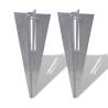 Buy Fence Post Spikes - 2 pcs Zinc Coated Steel | HipoMarket