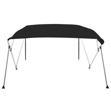 4-Bow Bimini Top Black - Durable Sunshade | HipoMarket