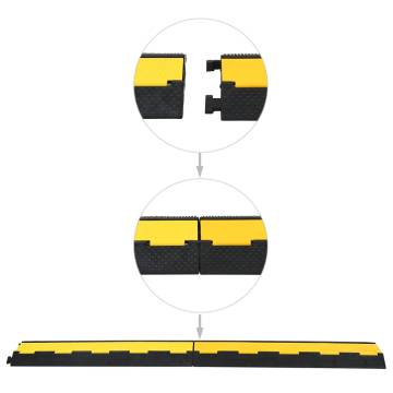 Cable Protector Ramp 2 Channels Rubber 101.5 cm - Durable & Visible