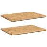 Bamboo Bath Mats 2pcs 70x50 cm - Natural Wellness Oasis