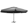 Outdoor Parasol with Aluminium Pole 600 cm Anthracite Colour anthracite Size 600 cm Quantity in Package 1 