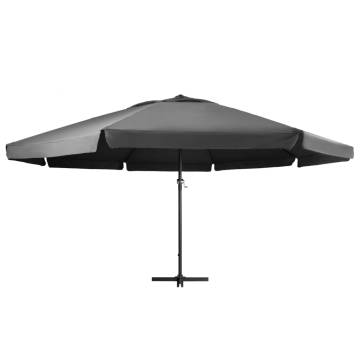 Outdoor Parasol with Aluminium Pole 600 cm - Anthracite