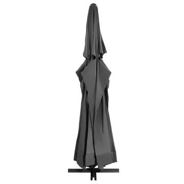 Outdoor Parasol with Aluminium Pole 600 cm - Anthracite