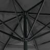 Outdoor Parasol with Aluminium Pole 600 cm - Anthracite