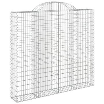 Arched Gabion Baskets - Decorative Garden Barriers (4 pcs)