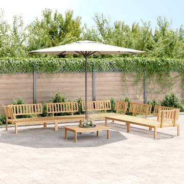 6 Piece Acacia Wood Garden Pallet Sofa Set - Outdoor Comfort