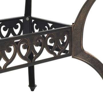 5 Piece Garden Dining Set - Bronze Cast Aluminium | HipoMarket