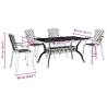 5 Piece Garden Dining Set - Bronze Cast Aluminium | HipoMarket