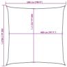 Sun Shade Sail Sand 5x5m | 100% Polyester Oxford - Hipomarket