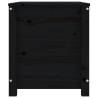 Black Storage Box 80x40x45.5 cm | Solid Pine Wood