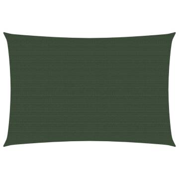 Dark Green Sunshade Sail 5x6 m - UV & Mould Resistant