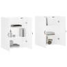 Elegant Wall Mounted Cabinets - 2 pcs White | HipoMarket