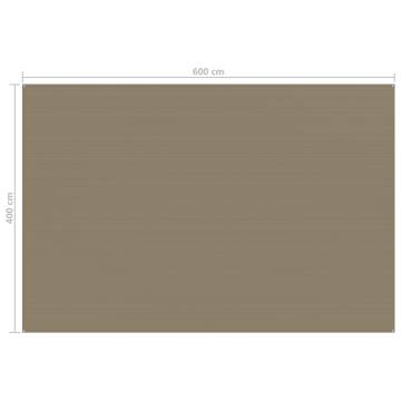 Tent Carpet 400x600 cm Taupe - Comfort for Camping Trips