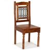 Elegant 6 pcs Solid Wood Dining Chairs with Sheesham Finish