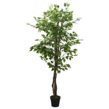 Artificial Ficus Tree - 630 Leaves, 120cm Green | HipoMarket