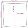 Sun Shade Sail Sand 2.5x2.5m - 100% Polyester Oxford