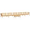 6 Piece Garden Pallet Sofa Set - Solid Acacia Wood