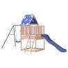 Outdoor Playset Solid Wood Douglas - Kids Backyard Fun