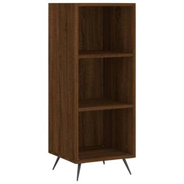 Stylish Highboard Brown Oak - 34.5x32.5x180 cm | HipoMarket