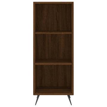 Stylish Highboard Brown Oak - 34.5x32.5x180 cm | HipoMarket