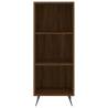 Stylish Highboard Brown Oak - 34.5x32.5x180 cm | HipoMarket