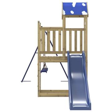 Outdoor Playset - Durable Impregnated Pine Wood for Kids