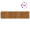 Lawn Edgings 10 pcs 25x103 cm Flexible Corten Steel