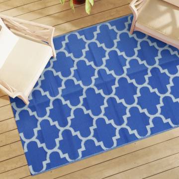 Trendy Outdoor Carpet Blue 140x200 cm PP – Hipomarket