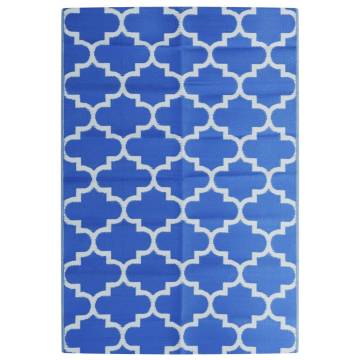 Trendy Outdoor Carpet Blue 140x200 cm PP – Hipomarket