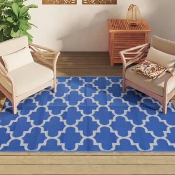 Trendy Outdoor Carpet Blue 140x200 cm PP – Hipomarket