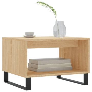 Elegant Coffee Table in Sonoma Oak | 60x50x40 cm