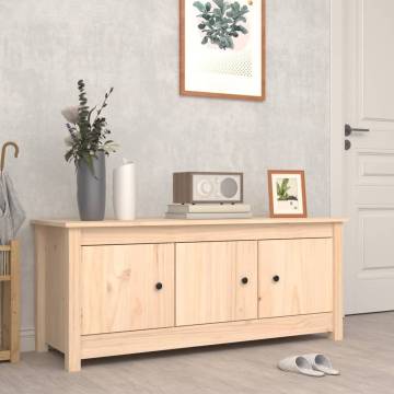 Shoe Cabinet 110x38x45.5 cm | Solid Pine Wood Storage