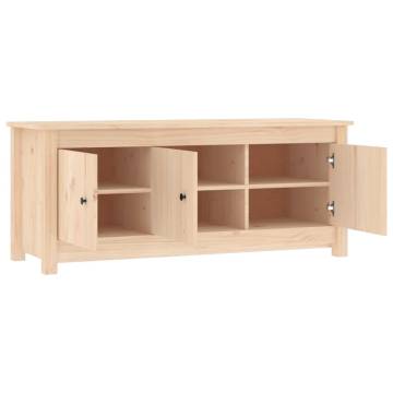 Shoe Cabinet 110x38x45.5 cm | Solid Pine Wood Storage